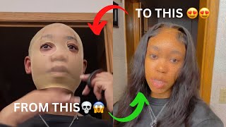 Installing A 5X5 Closure Wig Install On Myself With No Experience!!  *This Isn'T A Tutorial*