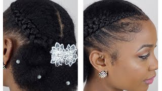 Easy Classic Bridal / Wedding Hairstyle On Type 4  Natural Hair