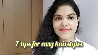 7 Tips For Easy Hairstyles #Smilewithjyo #Malayalam #Hairstyle