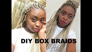 How To: Diy Box Braids Tutorial W/ 100% Kanekalon Hair  Step By Step | Gloriaezechude