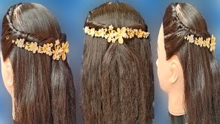 Easy & Quick Wedding Guest Hairstyle / Wedding Hairstyle / Open & Long Hair Hairstyle