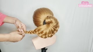 Easy Bun Hairstyle 2022\Simple Bun Hairstyle For Sareeeasy Bun Hairstyles For Medium Hair\Hairstyl