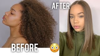 Curly To Straight: No Frizz, No Damage