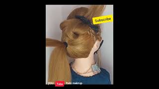 How To Do A Bun/ Easy  Updos For Medium Hair/Messy Hair Bun Tutorial 2023/ Beautiful Wedding Juda