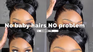 How To Install A Lace Wig Without Baby Hairs| Here'S The Trick- Beginner Friendly ! | Cashni Tv