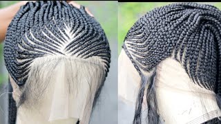 360 Closure Ponytail Braided Wig