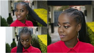 Spicy Ponytail For Short/Medium 4C Natural Hair.  Inspired By Crowned K