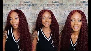 Feeling Like The Little Mermaid | Red Cinnamon Curly Closure Wig | Arabella Hair