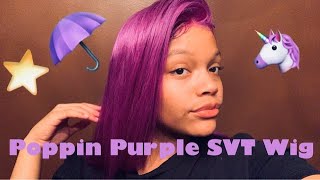 Poppin Purple Brazilian Straight Bob Wig - Svt Hair