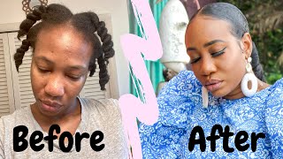 How To Get Your 4C Natural Hair In A Sleek Ponytail | Kerry