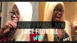 How I Made My Lace Frontal Wig Part 1 | The Hot Cocoa