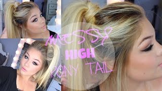 Summer Hair Tutorial | Messy High Ponytail | Blissfulbrii