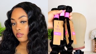 Making A Lace Frontal Wig Brazilian Loose Deep Ft Tinashe Hair