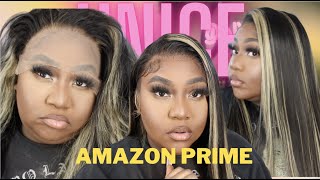 Amazon Prime Wig || No Bleach Needed Highlighted Wig || Ready To Wear || Unice