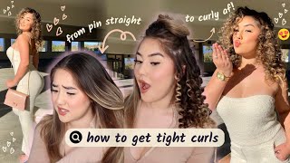 Curly Hair Tutorial  How To Get Tight, Voluminous & Natural Looking Curls