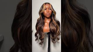 Highlight Colored Body Wave Hair Lace Front Wig #Hairvendor #Bobwig #Straighthair #Highlightwig