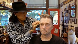  Relaxing Hair Wash & Hair Styled Two Ways At Okid Barbershop | Busan, South Korea