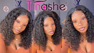 Beginner Friendly Glueless Curly 5X5 Closure Wig Install Ft. Tinashe Hair | Mioneka G