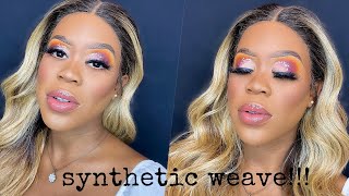 Synthetic Weave || Weave Installation A - Z|| Hair City Futura Lace Frontal