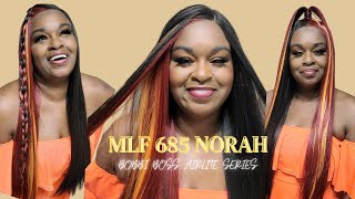Mlf685 Norah/   If Pop Of Color Was A Wig//Bobbi Boss Airlite Series//@Weezywigreviews