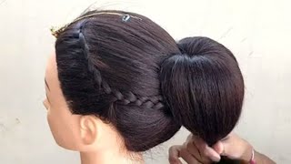 Diy - Hairstyle For Wedding Party || Wedding Party Hairstyle For Medium Hair
