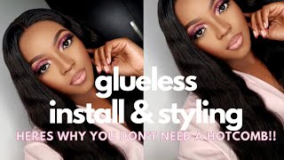 How To Get Your Wig Laid Flat Without A Hotcomb Ft. Isee Hair Aliexpress