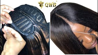 Very Detailed Full Sew In Illusion Leave Out You Didn'T Know Existed! Light Yaki Queen Weave Be