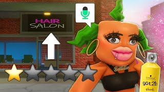 Baddie Goes To The Worst Reviewed Hair Salon In Da Hood Voice Chat
