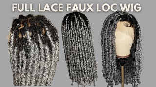 Custom Full Lace Faux Loc Wig Tutorial Ft Ashimary Hair