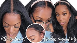 All Inclusive! Everyday Natural Wig Glueless Install Flawless Hairline *Glasses Approved* Hairvivi