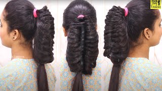 Very Easy & Quick Hairstyle For Open Hair | Best Hairstyles For Long Hair | Hair Style Girl