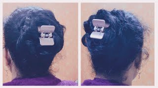 Stylish Juda With Clutcher // Bun Hairstyle For Everyday // Hairstyle For Long & Short Hair