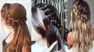 5 Quick And College/Party 2020 Hair Style Girl .Easy Hairstyles For Long And Medium Hair