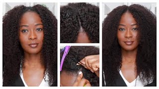 Make Your Invisible Crochet V-Part Wig Look Good On Camera & Irl | Unice Hair