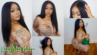Afro Inspired Glueless Undetectable Kinky Straight 4C Edges Lace Closure Wig | Luvme Hair Review