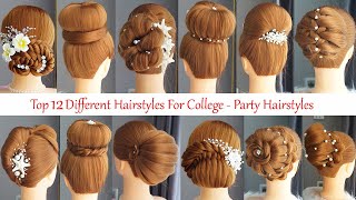 12 Different Bun Hairstyles For Wedding  And Party | New Bridal Hairstyles