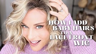How To Add Baby Hairs To Any Lace Front Wig | No Cutting! | No Steam! | Simple Tip!