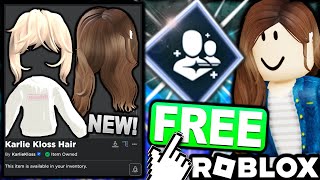 Free Accessories! How To Get Karlie Kloss Hair, Messy Blonde Bangs & Oversized Sweater! (Roblox)
