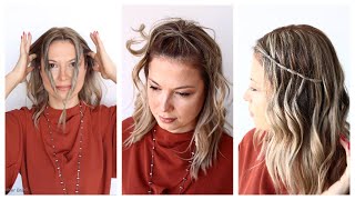 Easy & Simple Hairstyles  For Short To Medium Hair