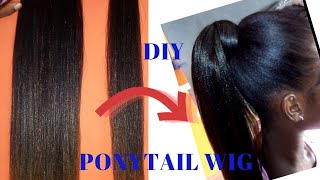 How To Make Ponytail Wig #Trending