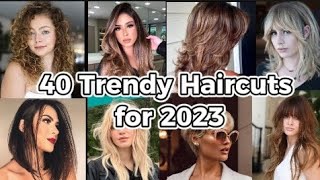 40 Trendy Haircuts For 2023.                       #Viral #Fashion #Hairstyle #Haircut #Trend