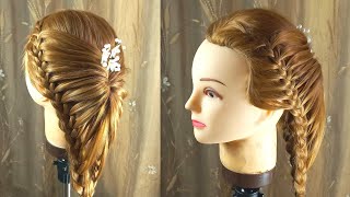 Easy & Unique Hairstyle For Girls | Latest Hairstyle |French Braid |Ponytail Hairstyle #Hairstyle