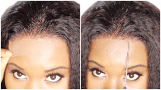 Zero Baby Hair! Try This Realistic 5X5 Undetectable Lace Kinky Straight Wig | Hermosa Hair