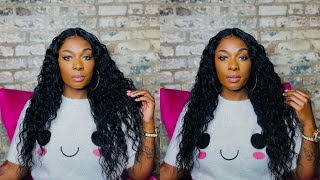 Sensationnel Synthetic Lace Front Wig Empress Edge Natural Center Part Anya Ft Samsbeauty