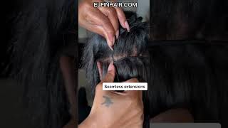 Seamless Sew-In Extensions Tutorial | Protective Style For Blackgirls #Shorts #Viral #Elfinhair