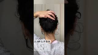 Claw Clip Bun * Curly Hairstyle