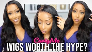 Detailed Glueless Melt! | Closure Body Wave Wig  + Giveaway | Ft. Curlyme