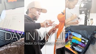 Day In The Life Of A Creator, Hair Stylist, Entrepreneur | I Saw My Work On Live Tv!