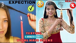 Testing Out Viral Hair Hacks By 5 Minute Crafts [Tamil]