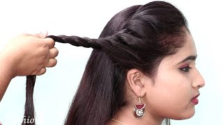 Front Hairstyle For Wedding/Party/Function | Hairstyle For Long Hair Girls | Braided Hairstyles